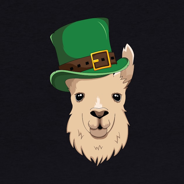 Llama St. Patricks Day T-Shirt Kids Boys Girls Leprechaun by 14thFloorApparel